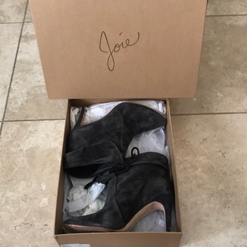 Joie Grey Suede Bootie